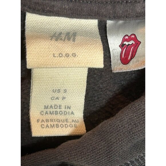 Rolling Stones 1989 North American Tour Hoodie Graphic Band Sweatshirt Gray M - Picture 4 of 6